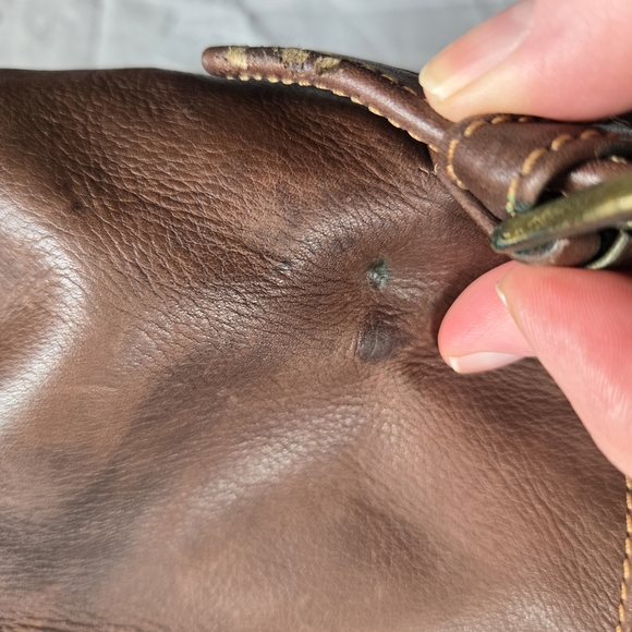 FRYE Brown Leather Women's Backpack - Picture 4 of 16